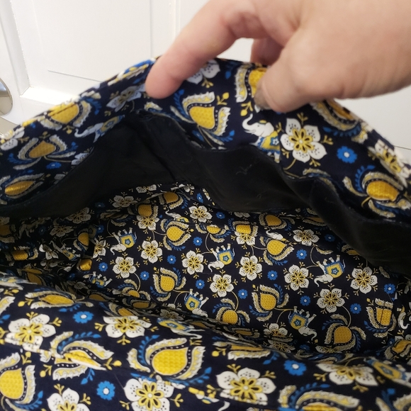 Vera Bradley Large Messenger Bag Retired Pattern "Ellie Blue" Work/School/Travel - Picture 11 of 11